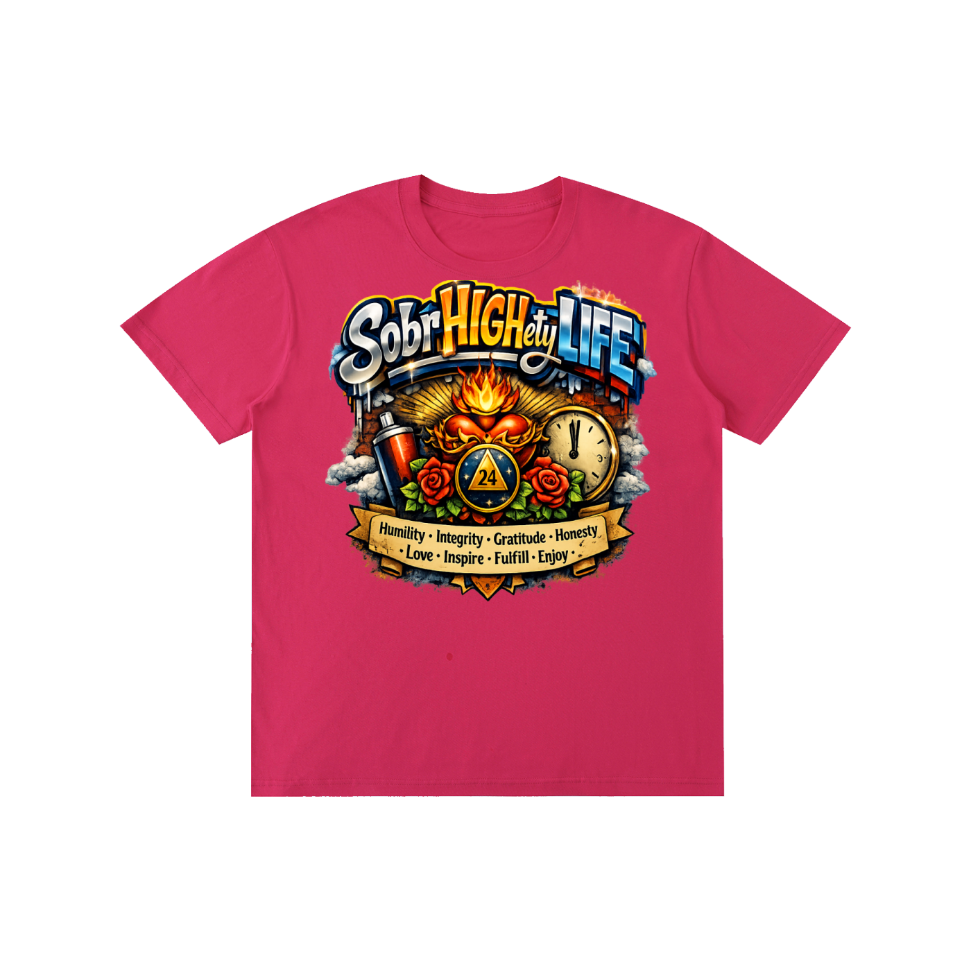 Men's T-shirt ,Women's T-shirts ,Recovery apparel ,Addiction Recovery,Motivation ,One day at a time,Sobriety 