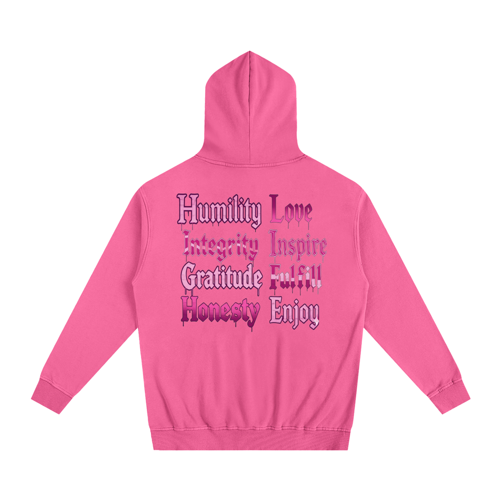 Pink Fiery Hoodie