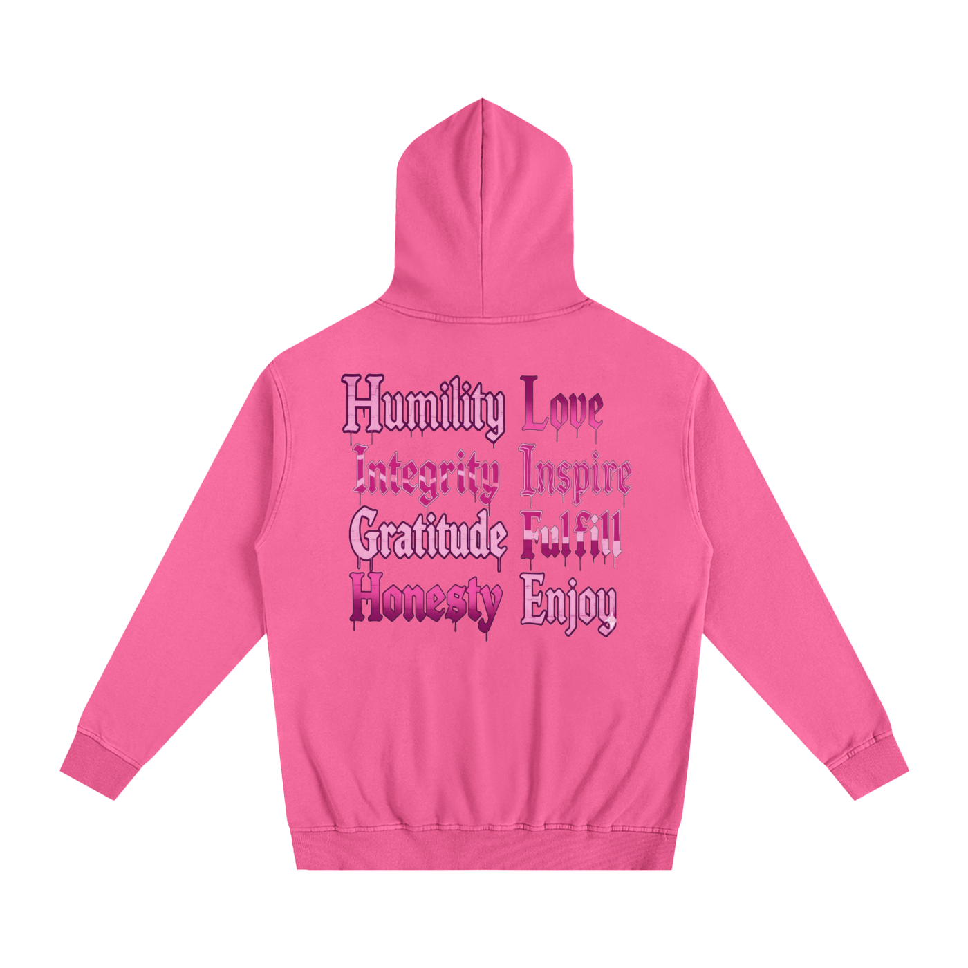 Pink Fiery Hoodie