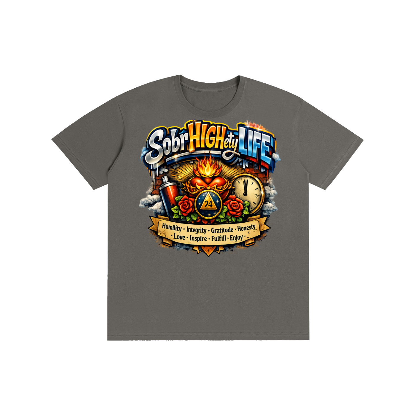Men's T-shirt ,Women's T-shirts ,Recovery apparel ,Addiction Recovery,Motivation ,One day at a time,Sobriety 