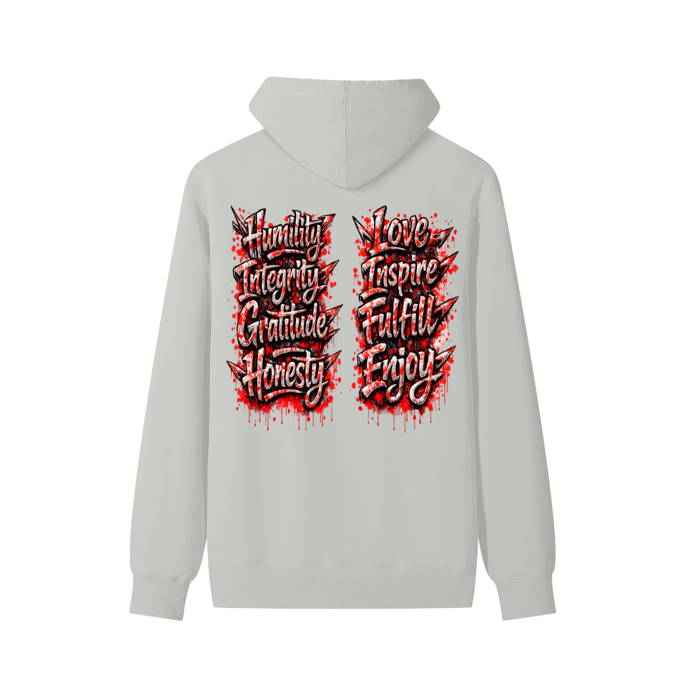 Sharp Graphic paint with paint splatter|SobrHIGHetyLIFE Hoodie