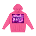 Pink Fiery Hoodie