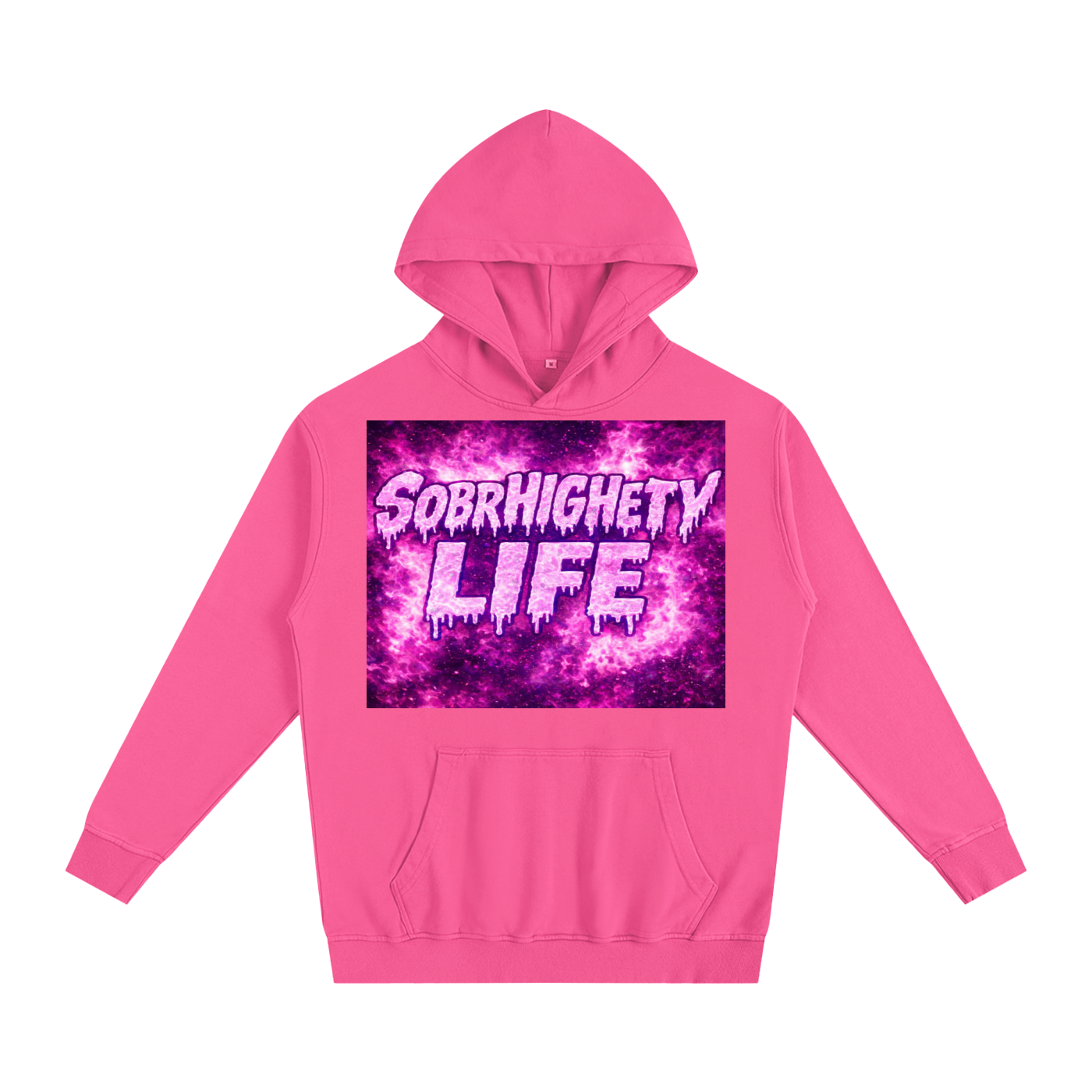Pink Fiery Hoodie
