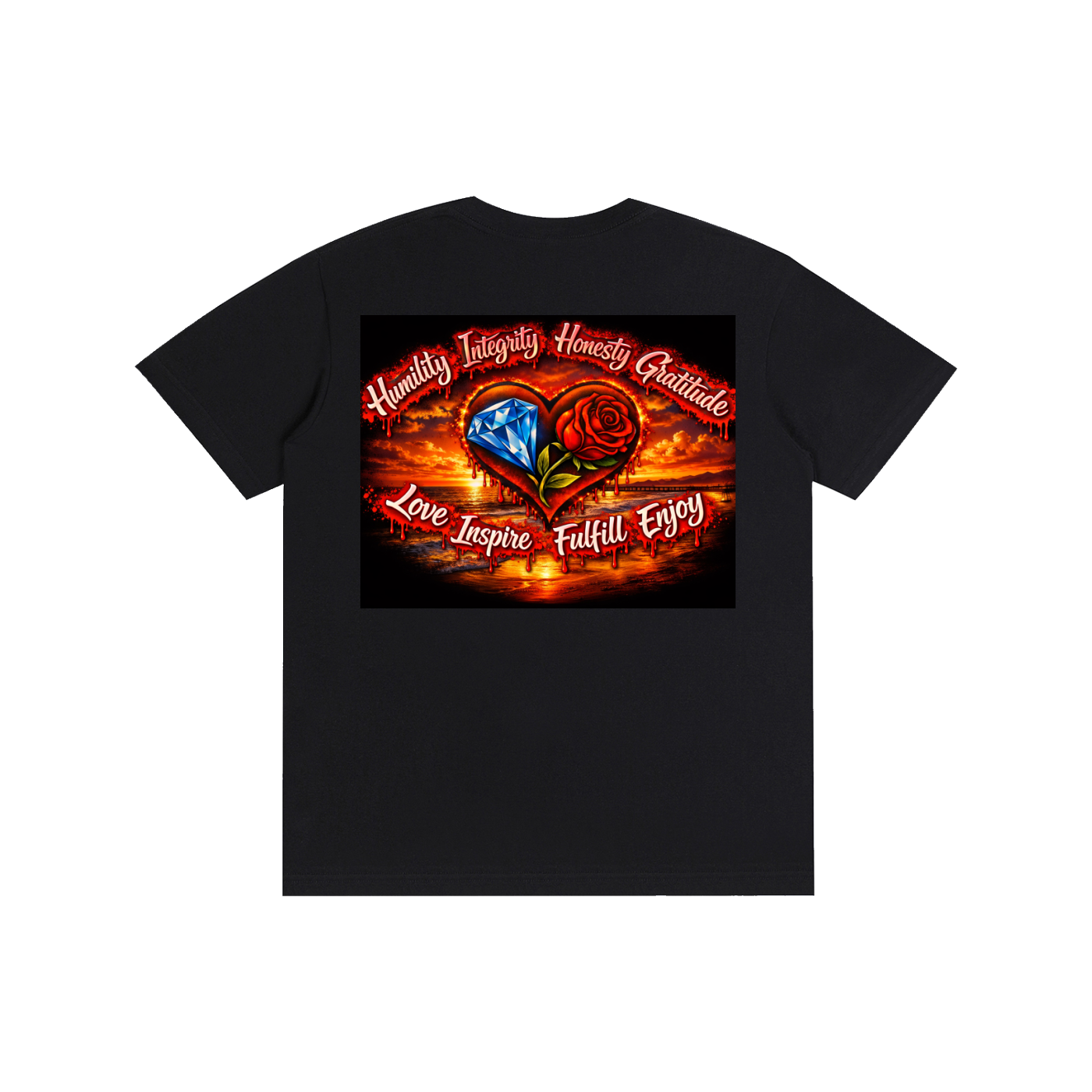 LA diamond night cityscape Cotton Unisex T-Shirt